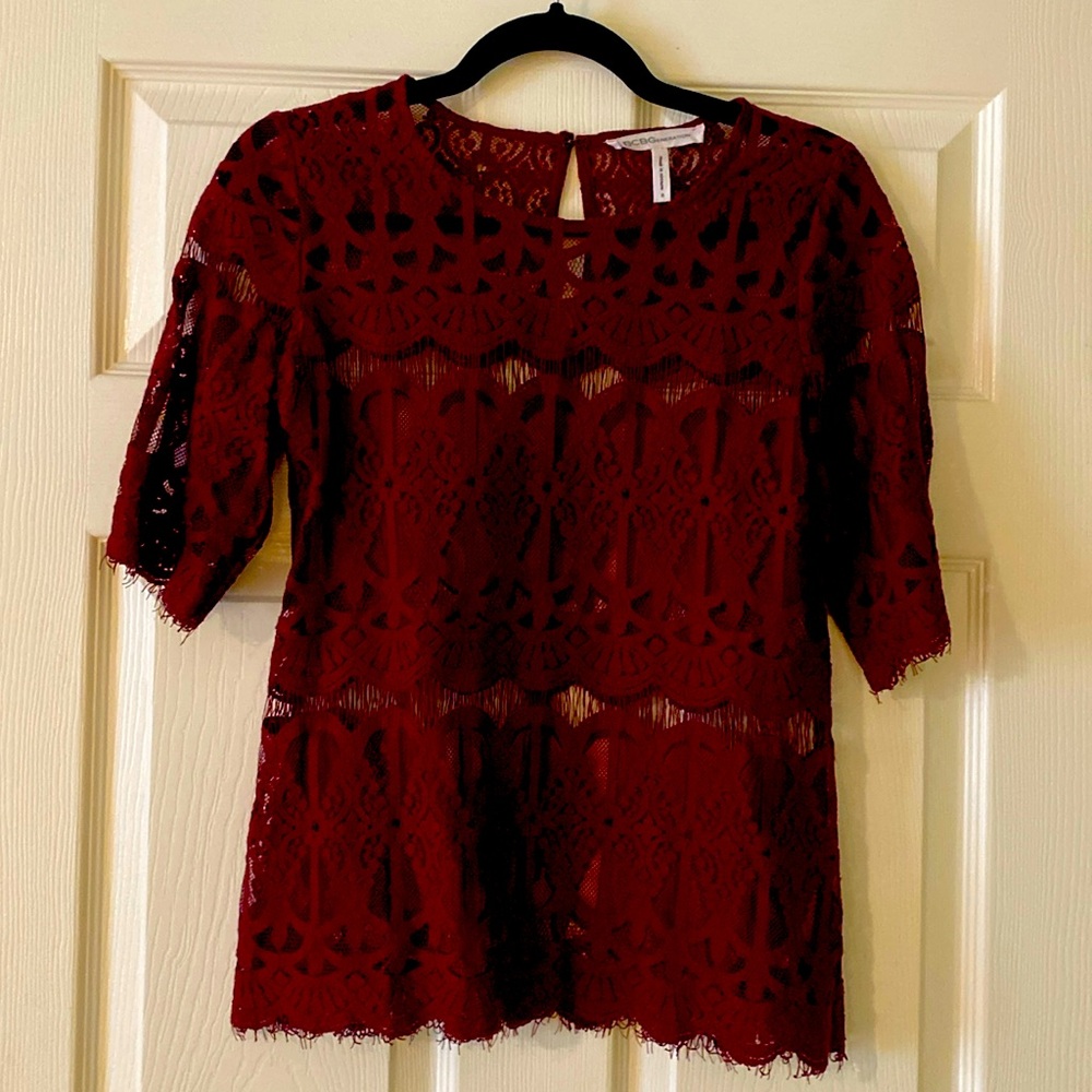 BCBGeneration Lace Blouse 
Size S